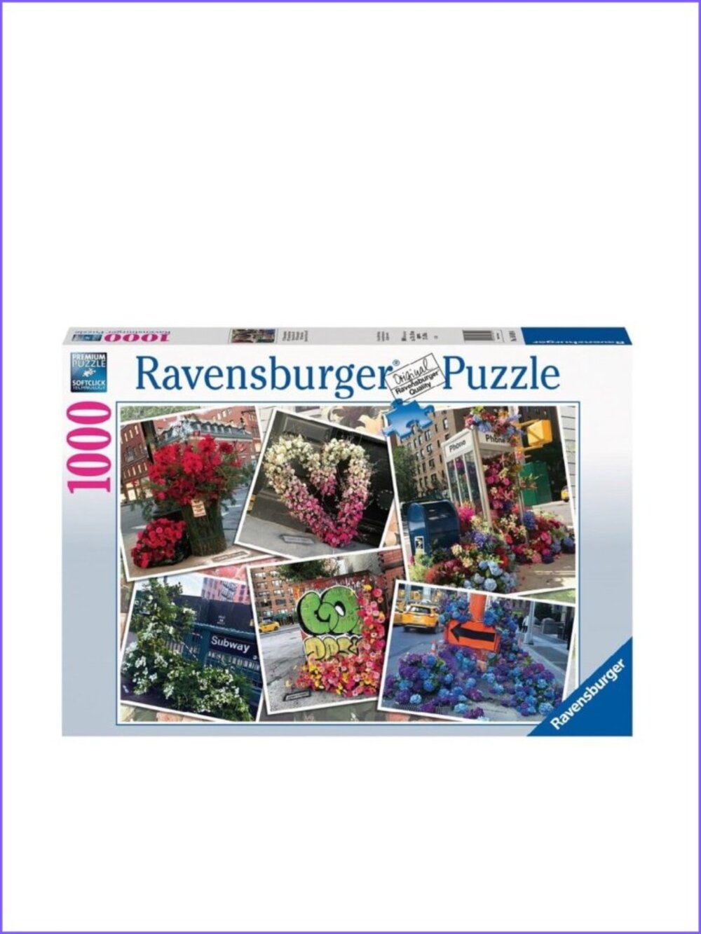 Ravensburger 1000pcs Adult Puzzle-NYC Flower Flash  New In  Box